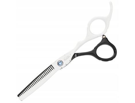 GEPARD kadeřnické efilační nůžky pro praváky 6,0 ERGO offset na stříhání vlasů do salonu řada Superior