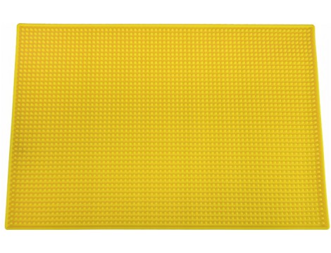 Antiskluzový nástrojový gumový koberček žlutý